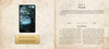 An open "Chronicles of Destiny Fortune Cards" guidebook (Schiffer Publishing, Ltd.) shows the Downfall card—featuring a cloaked figure and flying birds. Chapter 25 interprets its message on defeat and letting go.