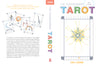 Book cover for The Transparent Tarot (2nd Edition, Deck and Guidebook Box Set) by Schiffer Publishing, Ltd., featuring transparent tarot cards, a geometric star motif, and informative text about the deck’s unique features.