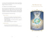 A two-page spread from Insight Tarot by Schiffer Publishing, Ltd. displays “The Magician”: an ethereal figure with a crystal sphere, surrounded by floating symbols—lemniscate, planet, keys, book, and potion—signifying divination and depth psychology.