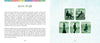 A book spread from Rainbow Kipper by Schiffer Publishing, Ltd.: the left page features a green header titled "People" with text about Kipper deck fortune-telling. The right page shows six green people silhouettes on a pale blue background.