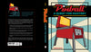 Book cover and back for Pinball by Schiffer Publishing, Ltd., featuring a retro red pinball machine on a radiant blue and beige background—the perfect guide for mastering the game.