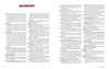 A two-page spread from Pinball by Schiffer Publishing, Ltd. displays a glossary of snowboarding terms and pinball techniques, with bolded terms and definitions in two columns per page; "GLOSSARY" appears at the top in red.