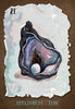 A painted illustration of an open oyster with a pearl symbolizes animal symbolism. The number 21 appears top left. "Attainment / Time" is written at the bottom. Product: The Everglow by Schiffer Publishing, Ltd., on a textured light background.