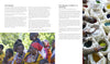 Maasai women in vibrant beadwork gather outdoors, with close-ups of beading hands and finished pieces. Informative text highlights "Contemporary Maasai Beading" by Schiffer Publishing, Ltd.