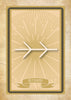 The Sigils card from Schiffer Publishing, Ltd. features a stylized branch splitting into two paths, symbolizing choice. Decorative sigils border the aged paper design, enhancing its sense of spiritual empowerment and mystique.