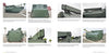 A photo collage of eight USMC Tracked Amphibious Vehicles by Schiffer Publishing, Ltd. displays green armored panels, tracks, and mechanical arms outdoors—ideal for military vehicle or Marine Corps enthusiasts. Each image includes informational text below.