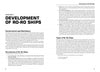 The "Ro-Ro Handbook" by Schiffer Publishing, Ltd. features a two-page spread on the development, construction, challenges, and types of roll-on/roll-off ships in a clear ship operation handbook format with organized text and bullet points.
