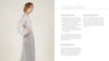 A woman in a shimmery, long-sleeved silver dress stands on the left, while the right page introduces Pleating by Schiffer Publishing, Ltd. with headings and text on a white background describing the book’s content and purpose.
