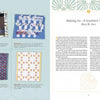 A book spread from Southern Quilts by Schiffer Publishing, Ltd. features four southern quilts with captions on the left page and a chapter titled "Making Do—A Southern Tradition" on the right, highlighting quilting history with decorative borders.