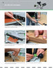 A step-by-step guide in "Festool*R Essentials: The Routers" by Schiffer Publishing, Ltd. covers using the Festool MFK 700 for edge banding, precise cuts, edge guide adjustments, finish checks, dust extraction, and micro depth control.