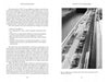 A black and white photo from "Shiphandling for the Mariner" by Schiffer Publishing, Ltd. shows a large canal lock with a commercial vessel docked beside a concrete wall, workers, and machinery illustrating the “railroad track” effect in operations.