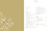 A two-page spread from Schiffer Publishing’s "Beyond Fabergé" displays the table of contents, featuring History and Market sections alongside gold and white fleur-de-lis designs, highlighting imperial Russian jewelers’ artistry.