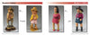 Four colorful clay caricature figurines—two cowboys and two women—are featured against a white backdrop with a red Members’ Gallery header, promoting "Thinking Inside the Roughout" by Schiffer Publishing, Ltd.