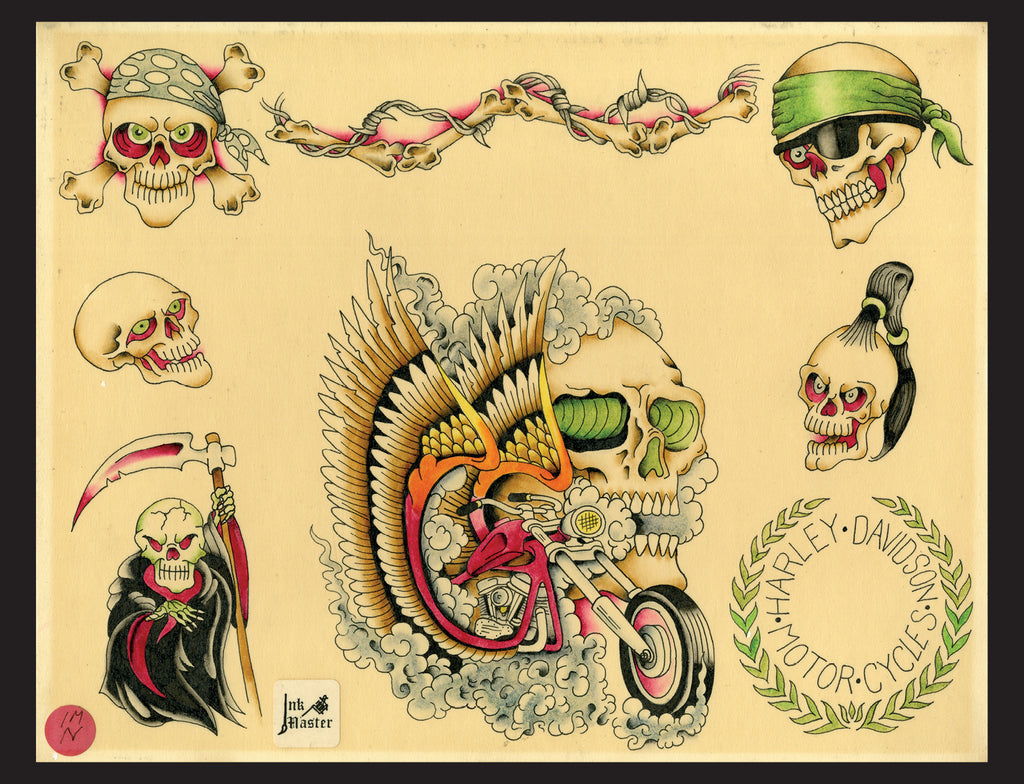 Original Tattoo Flash of John W. Harden – Schiffer Kids