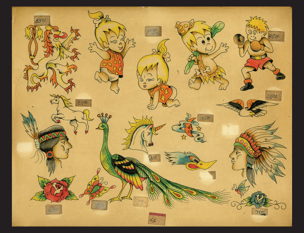 Original Tattoo Flash of John W. Harden – Schiffer Kids
