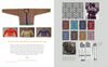 A spread from "Norway's Knitted Heritage" by Schiffer Publishing, Ltd. features sweaters with descriptive text on the left and vibrant motif charts inspired by Nordic knitting and vintage textiles on the right.